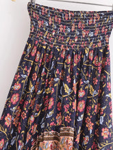 Load image into Gallery viewer, Floral Print,High Low Bohemian Skirt,Boho Skirts
