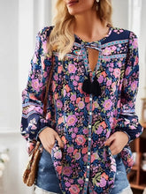 Load image into Gallery viewer, Gypsy Floral ,Boho Blouse ,Beach Bohemian Blusas