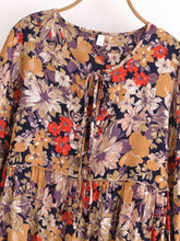 Load image into Gallery viewer, Vintage Floral ,Beach Bohemian Maxi Dress,Boho Dress