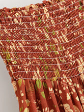 Load image into Gallery viewer, Floral High Low Maxi Skirt Ruffle A-Line Skirt Ethnic Print Skirt