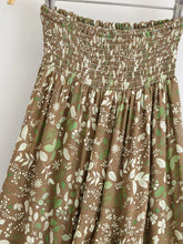 Load image into Gallery viewer, Floral High Low Maxi Skirt Ruffle A-Line Skirt Ethnic Print Skirt