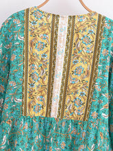 Load image into Gallery viewer, Boho Blouse Shirt,Bohemian Blusas,Floral Print