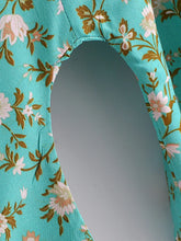 Load image into Gallery viewer, Bohemian Kimono, Boho Bikini Cover-ups,Green Floral Print