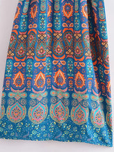 Load image into Gallery viewer, Multi Floral Print ,Bohemian Kimono Robe,Boho Bikini Cover-ups