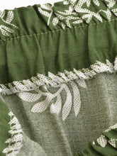 Load image into Gallery viewer, Green Floral,Bohemian Wide Leg Pants, Boho Pants