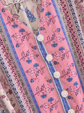 Load image into Gallery viewer, Green Floral Print ,Bohemian Maxi Dresses,Boho Dress