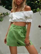 Load image into Gallery viewer, Solid Linen Cotton Shorts,Boho Shorts