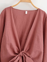 Load image into Gallery viewer, Star Moon Embroidery Short Bohemian Kimono Ruffles Flare Sleeves
