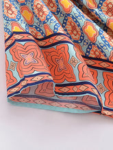 Load image into Gallery viewer, Bohemian Kimono, Boho Bikini Cover-ups,Geometry Floral Print