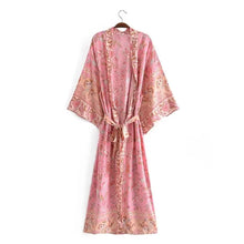 Load image into Gallery viewer, Vintage Ethnic Printed Bohemian Kimono Cardigan Cover-Up