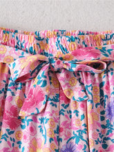 Load image into Gallery viewer, Pink Floral Print, Two Piece Outfits ,Boho Sets