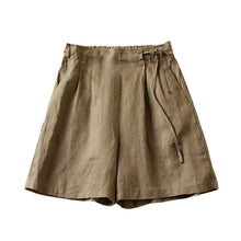 Load image into Gallery viewer, Linen Cotton Shorts Beach Boho Shorts