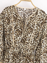 Load image into Gallery viewer, Leopard Print ,Bohemian Maxi Dress,Boho Dress