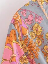 Load image into Gallery viewer, Yellow Floral Print ,Bohemian Maxi Dresses ,Boho Dress