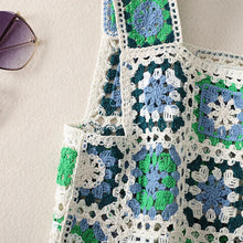Load image into Gallery viewer, Hollow Out Tank Tops Bohemian Vest Boho Rainbow Tassel Knitted Camis