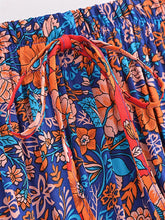 Load image into Gallery viewer, Multi Floral Printed, Beach Bohemian Pleated ,Maxi Skirts