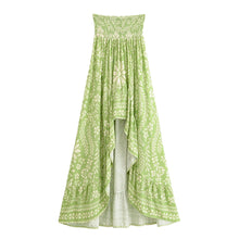 Load image into Gallery viewer, Floral Print, Irregular Sexy High Low , Boho Maxi Skirts