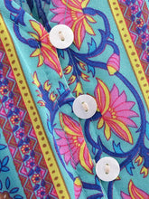 Load image into Gallery viewer, Green Floral Print ,Bohemian Maxi Dress,Boho Dress