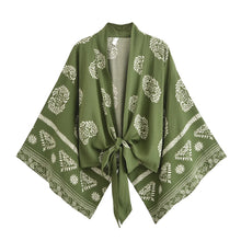 Load image into Gallery viewer, Boho Kimono ,Short Robe, Bikini Cover-Ups