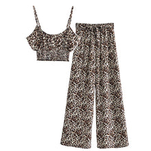 Load image into Gallery viewer, Leopard Print ,Two Piece Outfits ,Boho Sets