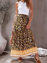 Load image into Gallery viewer, Floral Printed ,Beach Bohemian Skirt ,Boho Maxi Skirts