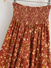 Load image into Gallery viewer, Floral High Low Maxi Skirt Ruffle A-Line Skirt Ethnic Print Skirt