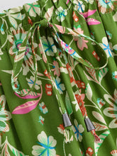 Load image into Gallery viewer, Wild Floral Print ,Bohemian Skirt with Pockets,Ruffles Boho Skirt