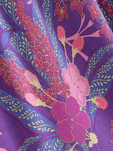 Load image into Gallery viewer, Purple Floral Print ,Bohemian Wide Leg Pants,Loose Boho Pant