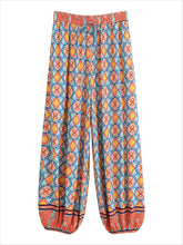 Load image into Gallery viewer, Green Floral Print ,Baggy Pants , Yoga Bloomers