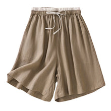 Load image into Gallery viewer, Contrast Color, Linen Cotton Shorts ,Bohemian Sunmmer Short