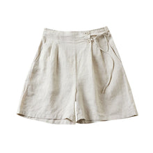 Load image into Gallery viewer, Solid Linen Cotton Shorts,Boho Shorts