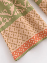 Load image into Gallery viewer, Geometric Floral Print ,Wide Leg Bohemian Pants , Boho Pant Pockets