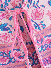 Load image into Gallery viewer, Pink Floral Print ,Beach Bohemian Maxi Dresses ,Boho Dress