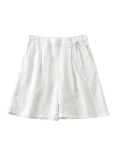 Load image into Gallery viewer, Solid Linen Cotton Shorts,Boho Shorts