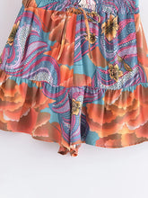 Load image into Gallery viewer, Star and Moon Print ,Bohemian Short ,Boho Shorts