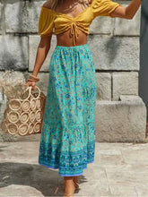 Load image into Gallery viewer, Boho Skirt with Pockets, Floral Printed Ruffles,Bohemian Pleated Maxi Skirts