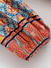 Load image into Gallery viewer, Green Floral Print ,Baggy Pants , Yoga Bloomers