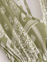 Load image into Gallery viewer, Floral Print ,Backless Sexy Beach Bohemian Dress,, High-Low Boho Dress