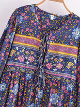 Load image into Gallery viewer, Lace-up Tassel,Bohemian Dress,Boho Dress Robe