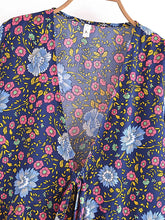 Load image into Gallery viewer, Lace-up Floral,Bohemian Shirt ,Boho Blusas