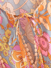 Load image into Gallery viewer, Yellow Floral Print ,Bohemian Maxi Dresses ,Boho Dress