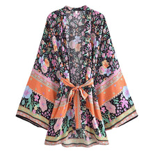 Load image into Gallery viewer, Bohemian Kimono,Boho Bikini Cover-ups,Beauty Floral