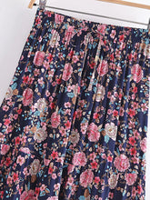 Load image into Gallery viewer, Beach Bohemian Floral Print , High Elastic Waist ,Boho Maxi Skirts