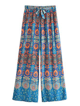 Load image into Gallery viewer, Multi Floral Print ,Bohemian Pants ,Boho Pant