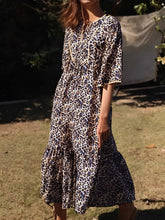 Load image into Gallery viewer, Leopard Print ,Bohemian Maxi Dress,Boho Dress