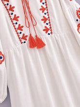 Load image into Gallery viewer, Floral Emberoidered ,Bohemian Maxi Dress,Boho Dres