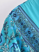 Load image into Gallery viewer, Wrap Mini Dress,Beach Summer Boho Dress