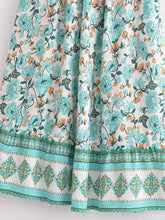 Load image into Gallery viewer, Floral Print,High Low Bohemian Skirt,Boho Skirts