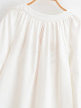 Load image into Gallery viewer, Sun and Floral Embroidery Linen Cotton Shirts Boho Blusas