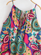 Load image into Gallery viewer, Floral Print, Backless Sexy Maxi Dress,Boho Dress with Pockets